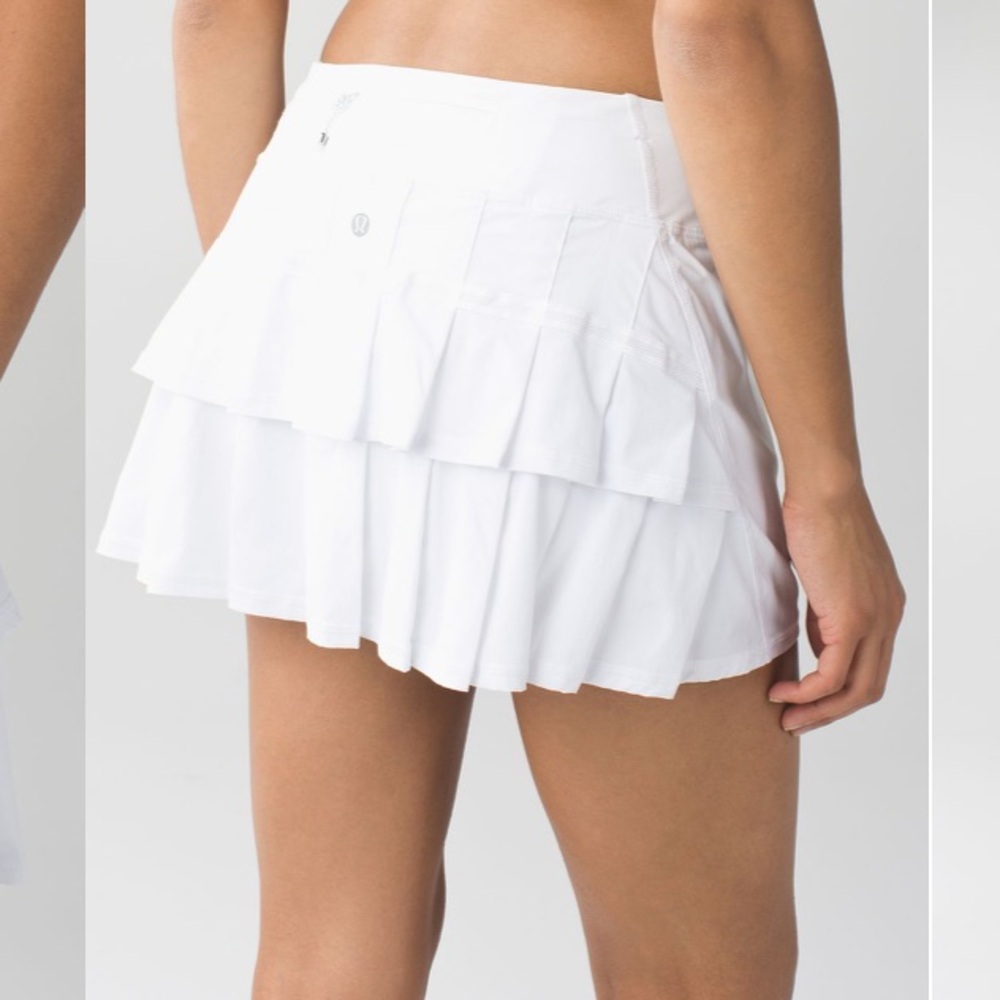 LULULEMON- Run Pace Setter Skirt (Regular) White